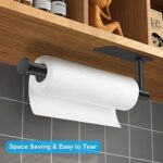 Paper Towel Holder Under Cabinet for Kitchen, UREZORGEAR Self Adhesive and Drilling Kitchen Paper Towel Stand Holder Wall Mounted for Kitchen Organization and Storage, SUS304 Stainless Steel