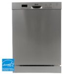 Avanti DWF24V3S Dishwasher 24-Inch Built in with 3 Wash Options and Automatic Cycles, Stainless Steel Construction with Electronic Control LED Display, Low Noise Rating, 57 dBA, Metallic