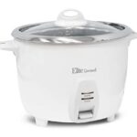 Elite Gourmet ERC-2020 Electric Rice Cooker with Stainless Steel Inner Pot Makes Soups, Stews, Grains, Cereals, Keep Warm Feature, 20 Cups Cooked (10 Cups Uncooked), White