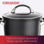 Circulon – 87526 Circulon Symmetry Hard Anodized Aluminum Nonstick Cookware Set, 10-Piece Set, Black