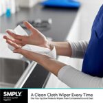 SMPLY. S500 Dri-Wipe Durable and Reusable Wipers for Hospitals, Schools, Foodservice, Automotive, and More. | 176 Count Wipers