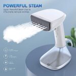 NTAYDZSW Handheld Steamer for Clothes – 1800W Powerful Steam, 2 Modes for Wet and Dry Ironing, 20-Second Fast Heat-up, Large Detachable Water Tank with Heat-Resistant Gloves – Perfect for Removing Wrinkles from Garments and Fabrics.White