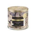 CLCo. by Candle-Lite Company Jasmine Oud Wood Wick Candle, 14 oz Scented Aromatherapy Candle, Glass Jar, 90 Hours Burn Time, Brown