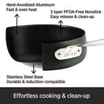All-Clad HA1 Hard Anodized Nonstick Cookware Set 13 Piece Induction Pots and Pans Black