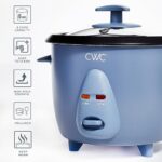 COOK WITH COLOR 6 Cup Rice Cooker 300W – Effortless Cooking and Perfectly, Cooks 3 Cups of Raw Rice for 6 Cups of Cooked Rice, Navy