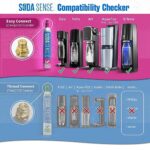 Soda Sense Easy Connect 60L CO2 Carbonator Cylinder + $15 Amazon Gift Card w/ 1st Refill, Compatible w/Sodastream [Quick Connect Machines Only] Eco-Friendly CO2 Gas Refill