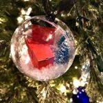 2023 Funny Christmas Tree Gift Ornaments – Funny Mini Packages Clear Ornaments Ball, Xmas PVC Transparent Ball,Novelty Birthday Ideas, 3.5in Hanging Ball Decor-Xmas Tree Acrylic Ornament (Color : A)