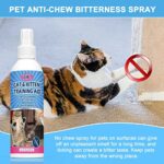 Cat Deterrent Spray, Cat Repellent Spray Suit for Indoor & Outdoor, Anti Cat Scratching Deterrent Spray, Used to Prevent Cats from Scratching Plants & Furniture, Safe for Children & Plant 250ML