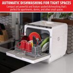 Deco Home Portable Countertop Dishwasher with Built-In Water Tank and Hook Up, 5 Cleaning Modes, Drying Heating Element