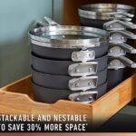 Calphalon Select Space-Saving Hard-Anodized Nonstick 9-Piece Cookware Set