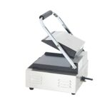 Commercial Panini Press With Grooved Grill Sandwich Maker Machine Electric Contact Grill Single (Single Smooth Top&Bottom)