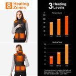 Heated Vest for Women with 14000mAh 7.4V Battery Pack Included?Warming Women’s Heated Vest Electric Heating Vest Rechargeable