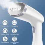 Steamer for Clothes, Handheld Clothes Steamer with Heat Insulation Gloves Fabrics Wrinkles Remove, 20S Fast Heat-up 1350W Portable Steamer Iron with Powerful Steam, 3 Steam levels and 380Ml Water Tank