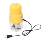 Baby Food Processor 300ml Glass Bowl 110 volts/300 watts Powerful Motor Blend Baby Food such as Fruit, Vegatable, Meat, Baby Food Blender/Chopper.(YELLOW)