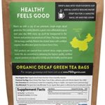 FGO Organic Green Tea (Decaf). Eco-Conscious Tea Bags, 100 Count