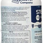 1 x Quaternary Sanitizing Tablets, Steramine for Sanitizing Food Contact Surfaces, Kills E-Coli, HIV, 150 Tablets per Bottle, Blue, Pack of 1 Bottle, Includes 15 x QT-10 test strips