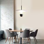 REDSTAR 12″ Large Ganesha Hanging Lamp Adjustable Length Suitable for Single Used, Modern Pendant Light for Kitchen, Bedroom, Dining Room, Bar Counter, Dimmable lamparas de cobre de techo