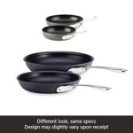 All-Clad HA1 Hard Anodized Nonstick 2 Piece Fry Pan Set 8, 10 Inch Induction Pots and Pans, Cookware Black