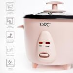 COOK WITH COLOR 6 Cup Rice Cooker 300W – Effortless Cooking and Perfectly, Cooks 3 Cups of Raw Rice for 6 Cups of Cooked Rice, Pink