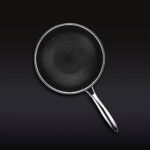 HexClad Hybrid Nonstick Wok, 10-Inch, Stay-Cool Handle, Dishwasher Safe, Induction Ready, Compatible with All Cooktops