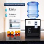 Top Loading Water Cooler Dispenser – 5 Gallon Bottles Desktop Electric Hot and Cold Dispenser,3 Temperature Settings (46-59 Degree F) for Home Office Coffee Tea Bar Dorm