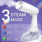 Steamer for Clothes, Handheld Clothes Steamer with Brush Ironing Gloves, 1350W Strong Power Garment Steamer with 380ml Tank, Fast Heat-up, Auto-Off Portable Fabric Steam Iron Fabric Wrinkle Remover