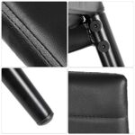 PU Leather Dining Side Chairs Set of 2 with Sturdy Metal Legs Non-Slip Feet Pads Heavy Duty High Back for Kitchen Dining Room Home Furniture, Black