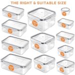 52 PCS Food Storage Containers with Lids Airtight (26 Containers & 26 Lids), Plastic Storage Meal Prep Container-Stackable 100% Leakproof & BPA-Free Organization and Storage Set, Lunch Containers