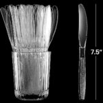Clear Plastic Knives – (Bulk Pack 180) Disposable Plastic Utensils Heavy Duty Knives, Silverware Cutlery Sets for Party Supplies, Dinners, Buffets, Take-Out, Catering, Food Services