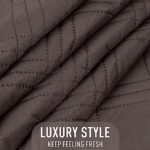 TAOCOCO 100% Waterproof Couch Cushion Cover Reversible Sofa Seat Cover for Dogs Pets Chaise Couch Cover for Sectional Sofa U Shape Couch Furniture Protector Sofa Slipcover(Sofa, Chocolate)