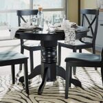 Classic Black 42″ Round Pedestal Dining Table by Home Styles