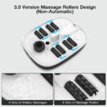 HOSPAN Collapsible Foot Spa with Heat, Bubble, Red Light, and Temperature Control, Foot Bath Massager with 8 Shiatsu Massage Rollers, Pedicure Foot Spa for Relaxation and Stress Relief, Black