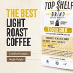 Organic Light Roast Whole Bean Coffee, The Best Espresso Beans from Peru – Fair Trade, Single Origin Mycotoxin & Mold Free Fresh Peruvian Purity | Super Healthy Arabica for Peak Performance – Low Acid
