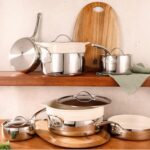 Bloomhouse – Oprah’s Favorite Things – 12 Piece Triply Stainless Steel Cookware Set w/Non-Stick Non-Toxic Ceramic Interior, Ceramic Steamer Inserts, & 12 Protective Care Bags