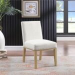 HomePop Kolbe Upholstered Dining Chair – Stain-Resistant Woven (Single Pack)