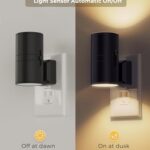 Night Light Plug in, LOHAS Vintage with Dusk to Dawn Sensor, 0-100LM Adjustable Brightness, Soft White 3000K, Dimmable Lights Sensor for Hallway Bedroom Stairway, 2 Pack