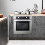 COSMO C51EIX Electric Built-In Wall Oven with 2.5 cu. ft. Capacity, Turbo True European Convection, 8 Functions, Push Button Knobs, in Stainless Steel, 24 inch