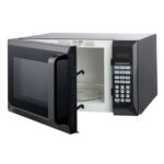 Stainless Steel 0.9 Cu. Ft. Black Microwave Oven