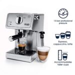 De’Longhi Bar Pump Espresso and Cappuccino Machine, 15″, Stainless Steel