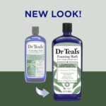 Dr Teal’s Foaming Bath with Pure Epsom Salt, Cannabis Sativa Hemp Seed Oil, 34 fl oz (Pack of 4) (Packaging May Vary)