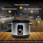 Pars Automatic Persian Rice Cooker – Tahdig Rice Maker Perfect Rice Crust, 10 Cup
