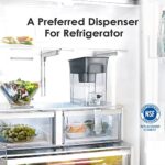 Waterdrop Slim Water Filter Dispenser for Fridge, Large Capacity, 35-Cup, 200-Gallon Long-Life, 5X Lifetime, Reduces Chlorine, PFOA/PFOS and More, BPA Free, Black (with 1 Filter).