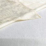 Home Bargains Plus Quilted Table Pad Protector with Flannel Backing – Cut to Fit (52″ x 216″) White