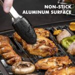 Aigostar Smokeless Indoor Grill, 1200W Electric Grill Non-Stick Cooking Removable Plate & Oil Drip Pan for Healthier Grilling, 5 Adjustable Temperature, Dishwasher-Safe, Grill for Home Roast Party