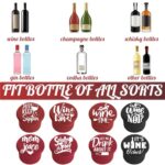 8 Funny Wine Stoppers – Wine Lover Gifts for Women, Wine Accessories for Wine Lovers, Fun Wine Stoppers Seals Bottle and Keeps Wine Fresh