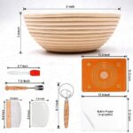 Liliadon Proofing Baskets Sourdough Starter Set of 11 for Bread Baking, 2 Round 9 Inches Banneton Bread Basket, Sourdough Bread Baking Supplies and Tools for Bread Baking Starter Kit Perfect for Gift