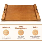 Calmbee Noodle Board Stove Cover – Wooden Stovetop/ Burner Cover for Gas and Electric Stove Top