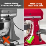 Cable Management – 3 Pack Cord Organizer kitchen organizers and storage gadgets, Upgraded Cord Holder Wire Organizer, Cable Organizer for Kitchen Appliance for Stand Mixer Air Fryer Pressure Cooker