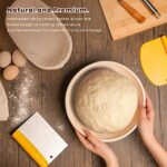 Sourdough Bread Proofing Basket, CODOGOY 10 inch Oval & 9 inch Round Banneton Bread Baking Supplies Set Include Food Thermometer