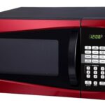 0.9 Cu. ft. 900W Red Microwave Oven